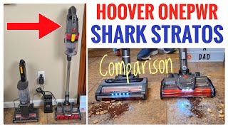 HOOVER vs Shark Cordless Vacuum Cleaner ONEPWR Emerge Pet vs Stratos Clean Sense IQ [upl. by Naeroled648]