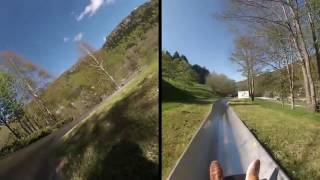 Descente luge dété au Mont Dore dans le massif du sancy Auvergne PuydeDôme [upl. by Lowndes873]