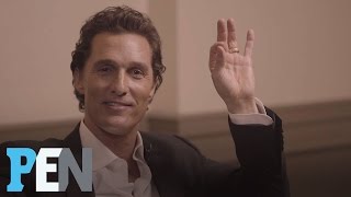 Matthew McConaughey Reveals Which Female Costars He Had A Crush On  PEN  Entertainment Weekly [upl. by Eikcaj]