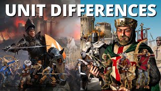 All UNIT DIFFERENCES Between Crusader and Definitive Edition [upl. by Cecile]