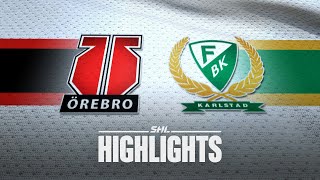 Örebro vs Färjestad  12 okt 2024  Highlights [upl. by Annaya]