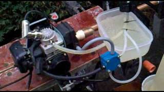 TESTING 16 HP 26cc Rc boat navicraft 2stroke engine before tuning original [upl. by Alexandra]