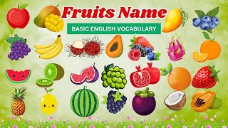 Learn Fruits Name in English  Fruit Names by Moko Loko  Fruits Name and Pictures [upl. by Netneuq681]