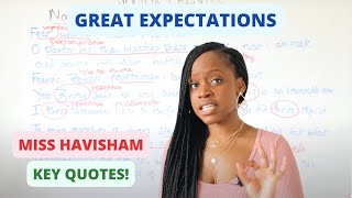 Miss Havisham Character Quotes amp WordLevel Analysis  quotGreat Expectationsquot GCSE English Revision [upl. by Lynus]