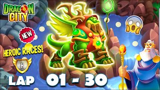 Dragon City High Druid Dragon  Heroic Race LAP 1  30 COMPLETED 😱 [upl. by Robby]