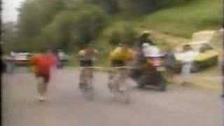 1985 Tour de France  Climb to Luz Ardiden [upl. by Gatian]