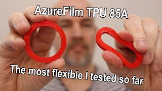 The most flexible filament I tested so far AzureFilm 85A [upl. by Aynosal]