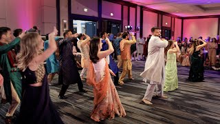 Grooms Family Performs AMAZING DANCE at the Sangeet  LUXURY Indian Wedding 4K [upl. by Jd]