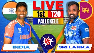 Live India vs Sri Lanka 1st T20 Live Match Score amp Commentary  IND vs SL Live Cricket match Today [upl. by Wesla523]