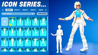 ALL FORTNITE ICON SERIES amp NEW TIKTOK EMOTES 11 [upl. by Molly239]