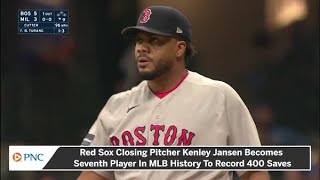 Kenley Jansen Becomes 7th Player In MLB History To Reach 400 Career Saves [upl. by Verdi]