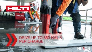 Hilti BX322 Cordless Concrete Nailer  For a better fastening experience  Uncompromise with Nuron [upl. by Adas318]