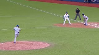 KCTOR Balk call moves Tulo to second base [upl. by Pearl]