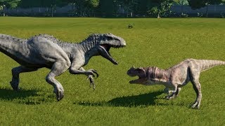 2 Ceratosaurus VS 1 Indominus Rex  Jurassic World Evolution [upl. by Naol]