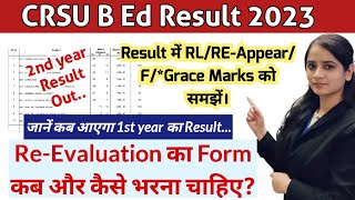 crsu result rl meanscrsu latest updatecrsu reappear form online 2023 rl re fail crsuupdate bed [upl. by Douty]