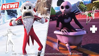 Fortnite JACK SKELLINGTON Skin Bundle  Secret EMOTE Gameplay amp Item Shop [upl. by Jethro]