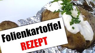 Folienkartoffeln in der Feuerschale zubereitet  Rezept [upl. by Birmingham]