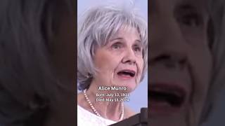 Alice Munro Earned The Nobel Prize In Literature🕊️alicemunro writer fy tribute shorts [upl. by Pryor]