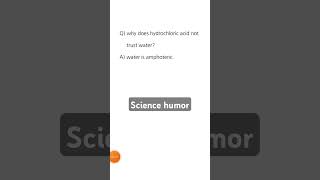 Science humor amphoteric water shorts chemistry sciencejokes trending [upl. by Rovit799]