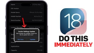 iOS 18  Do This IMMEDIATELY After You Update [upl. by Najib]