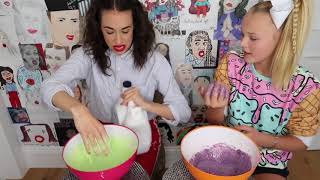 TEACHING MIRANDA HOW TO MAKE SLIME [upl. by Eimiaj]