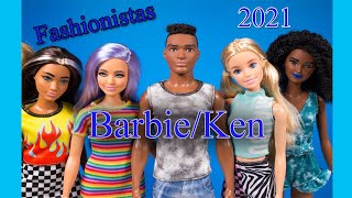 BarbieKen Fashionistas 2021Review  Worth swapping clothesMovable bodies [upl. by Eciram884]