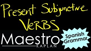 PRESENT SUBJUNCTIVE How to form conjugate verbs in Spanish [upl. by Comras]