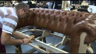 Timeless Chesterfield Sofa being made in our workshop [upl. by Ophelie]