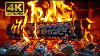 🔥 12 HOURS 4K Fireplace TV Calm Flames amp Gentle Crackling Sounds Fireplace with Burning Logs [upl. by Nottus]