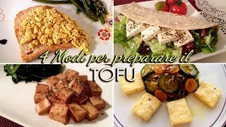 4 IDEE per cucinare il TOFU strapazzato in padella marinato fritto [upl. by Aznola761]