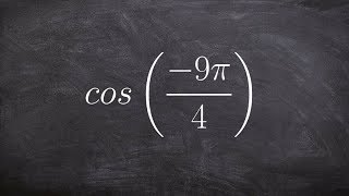 Evaluating for cosine using coterminal angles [upl. by Eenwahs]