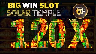 Big Win x120 Solar Temple Playson Slot [upl. by Shena]