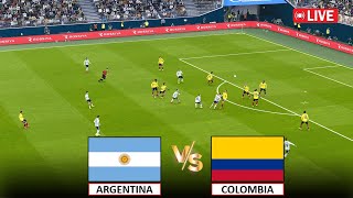 🔴LIVE  ARGENTINA vs COLOMBIA I COPA AMERICA 2024 FINAL MATCH FULL LIVE I eFOOTBALL PES 21 GAMEPLAY [upl. by Inatirb780]