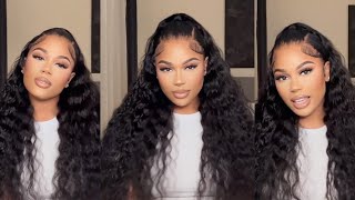 MY FAVORITE LOOSE DEEP WAVE WIG  DETAILED REVIEW  INSTALL  ft Wiggins hair [upl. by Adnamma575]