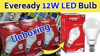 Eveready 12W LED Bulb Pack of 6 Unboxing amp Review  Best Led Light Bulb From Amazon [upl. by Ongun]