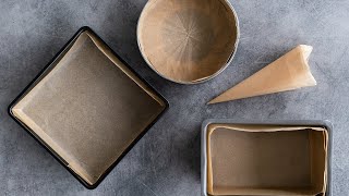 How to Line Cake Tins with Baking Paper [upl. by Deaner]