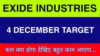 4 December Exide Industries Share  Exide Industries Share latest news Exide Industries Share news [upl. by Emmaline350]