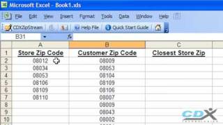 Zip Code Distance Function in Microsoft Excel [upl. by Modestine207]