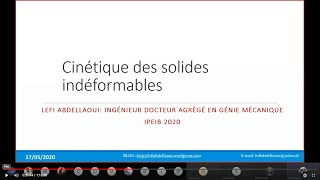 Révision cinétique des solides indéformables [upl. by Nevin]