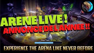 Annonce de lannée   Arène live  RTA RSL  Raid Shadow Legends FR [upl. by Ydnas]