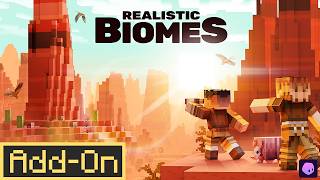 Realistic Biomes ADDON  The Most Immersive Minecraft Survival Experience EVER indepth review [upl. by Retsbew]