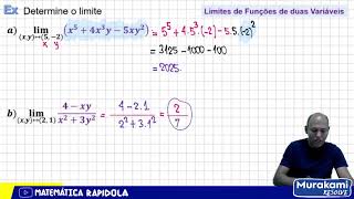 LIMITE DE FUNÇÕES DE DUAS VARIÁVEIS 01 [upl. by Ahsenaj]