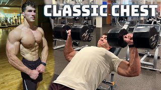 Classic Physique CHEST WORKOUT bring the intensity 🔥 [upl. by Trilbi]