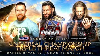 WWE WrestleMania 37 Official Match Card [upl. by Flavian]