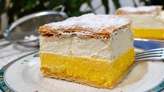 Najbolje domaće kremšnite krempite  Kremsnite  Custard cake  Cremeschnitte [upl. by Erhart]