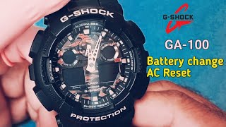 How to replace the battery on the Casio GShock GA100 watch [upl. by Rives]