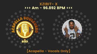 XZIBIT X  Acapella  Vocals Only  96892 BPM  Am  by EC13 [upl. by Orling]