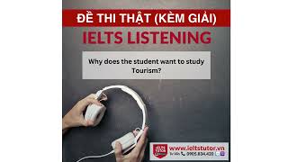 Why does the student want to study Tourism IELTS LISTENING Test 21 Section 3 [upl. by Buiron403]