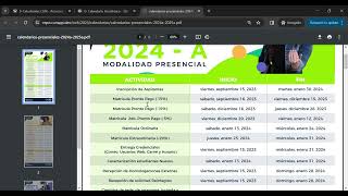 Conoce tu CALENDARIO ACADÉMICO PRESENCIAL 2024A 💚 [upl. by Raddatz]