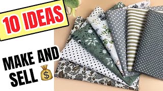 10 Sewing Projects to MAKE and SELL To make in under 10 minutes [upl. by Cost]